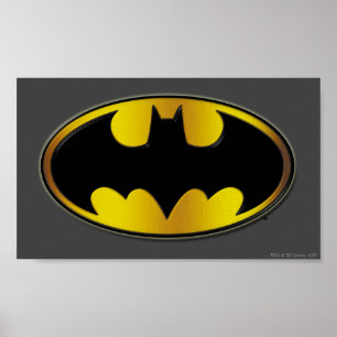 Batman Symbol Logotyp för ovalövertoning Poster