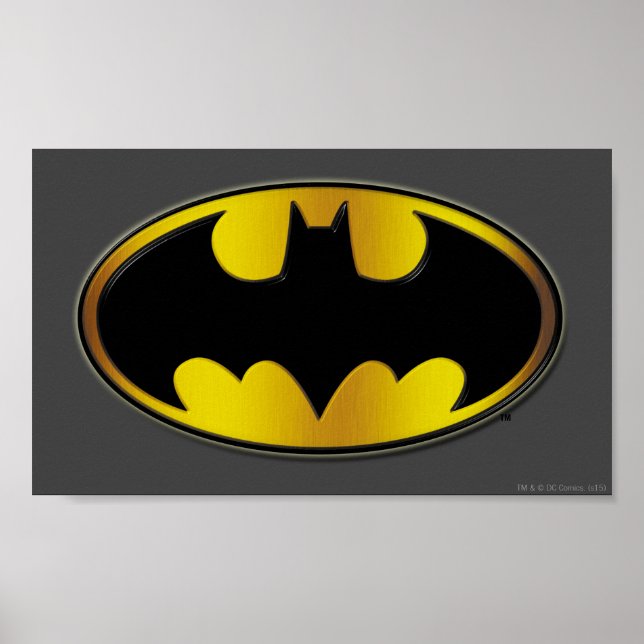 Batman Symbol | Logotyp för ovalövertoning Poster (Framsidan)