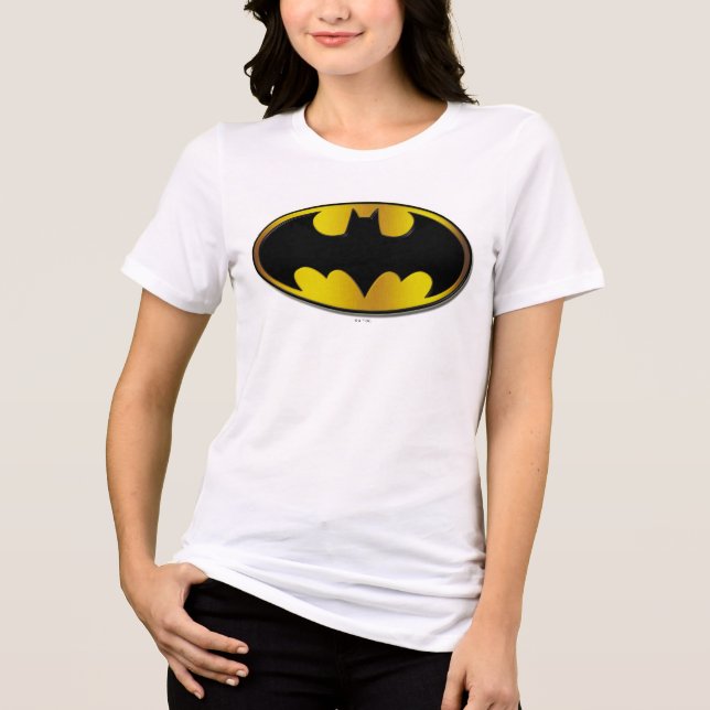 Batman Symbol | Logotyp för ovalövertoning T Shirt (Framsida)
