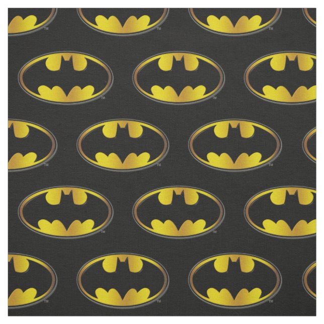 Batman Symbol | Logotyp för ovalövertoning Tyg (Provkarta)