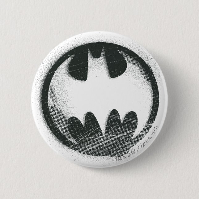 Batman Symbol | Logotyp för sprejsymbol Knapp (Framsida)