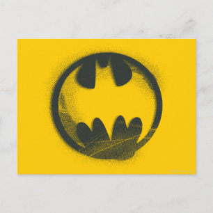 Batman Symbol Logotyp för sprejsymbol Vykort