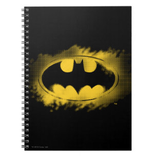 Batman Symbol   Logotyp för svart och Gult Anteckningsbok