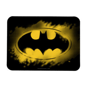 Batman Symbol Logotyp för svart och Gult Magnet