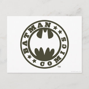 Batman Symbol   Logotyp för Tecknader Vykort