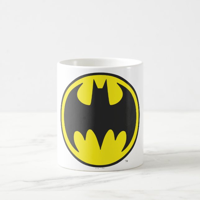 Batman Symbol | Logotyp i Fladdermus-cirkeln Kaffemugg (Center)