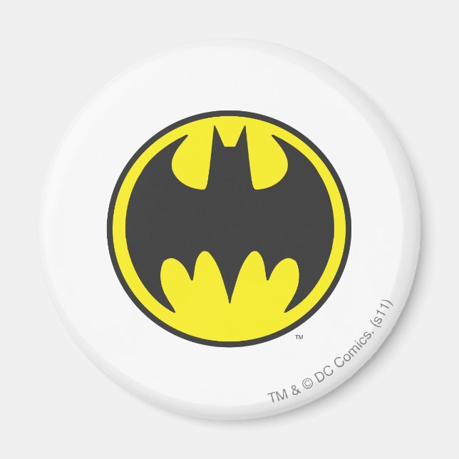 Batman Symbol | Logotyp i Fladdermus-cirkeln Magnet (Framsidan)
