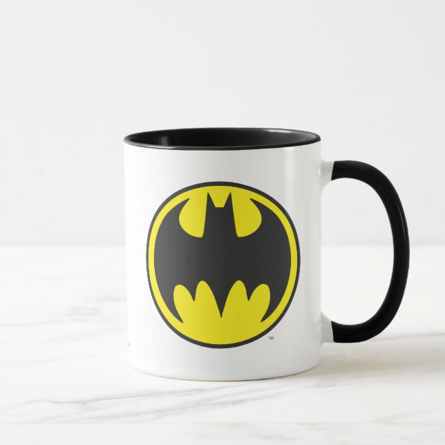 Batman Symbol | Logotyp i Fladdermus-cirkeln Mugg (Höger)
