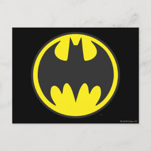 Batman Symbol Logotyp i Fladdermus-cirkeln Vykort