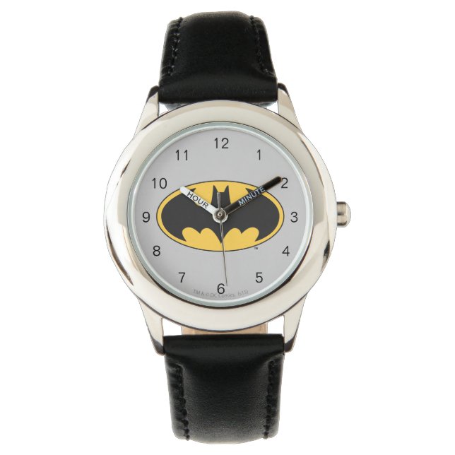 Batman Symbol | Oval-Logotyp Armbandsur (Framsida)