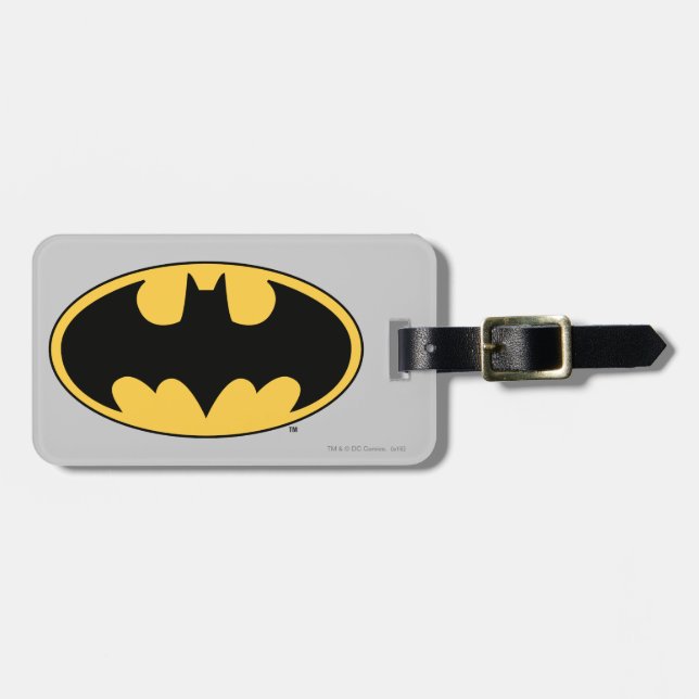 Batman Symbol | Oval-Logotyp Bagagebricka (Horisontell Framsida)