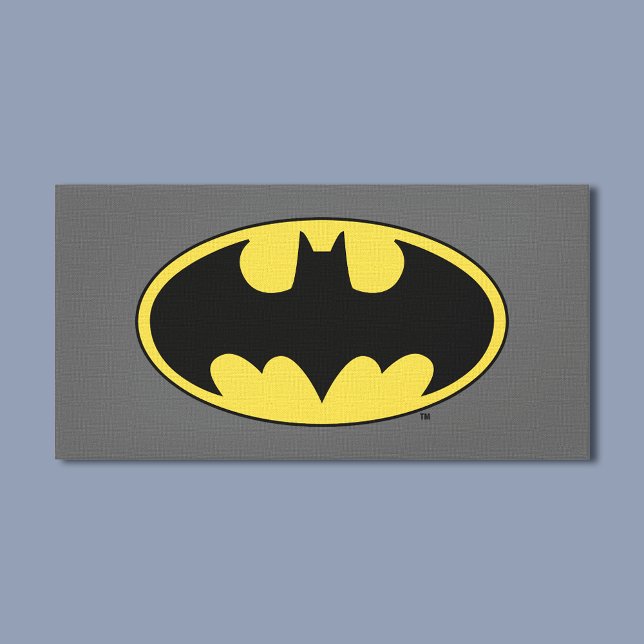 Batman Symbol | Oval-Logotyp Canvastryck (Skapare uppladdad)