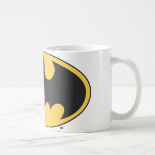 Batman Symbol Oval-Logotyp Kaffemugg