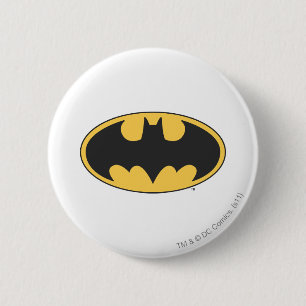 Batman Symbol Oval-Logotyp Knapp