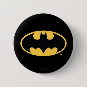 Batman Symbol Oval-Logotyp Knapp