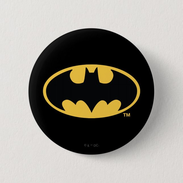 Batman Symbol | Oval-Logotyp Knapp (Framsida)