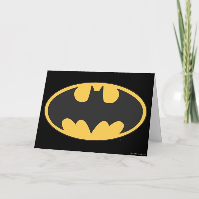 Batman Symbol | Oval-Logotyp Kort (Framsida)