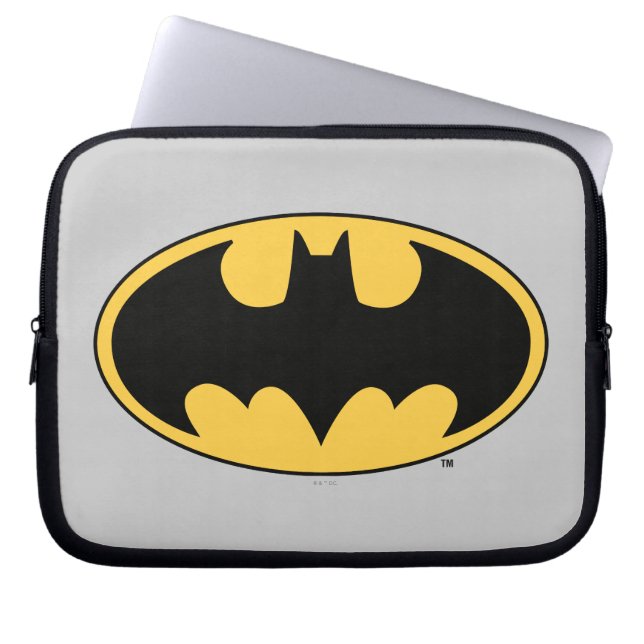 Batman Symbol | Oval-Logotyp Laptop Sleeve (Framsidan)