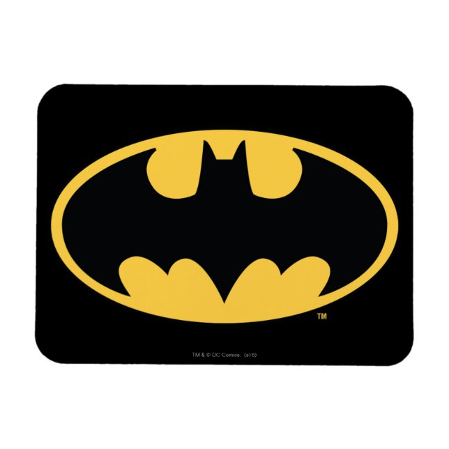 Batman Symbol | Oval-Logotyp Magnet (Horisontell)