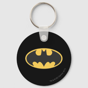 Batman Symbol Oval-Logotyp Nyckelring