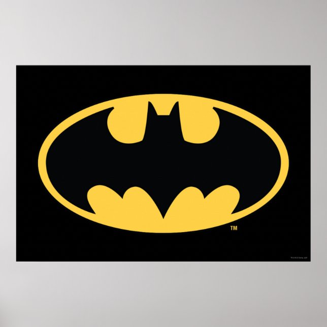 Batman Symbol | Oval-Logotyp Poster (Framsidan)