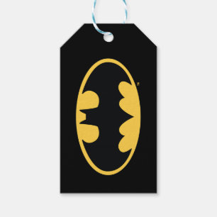 Batman Symbol Oval-Logotyp Presentetikett