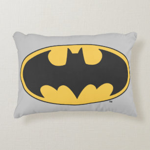 Batman Symbol   Oval-Logotyp Prydnadskudde