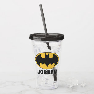 Batman Symbol Oval-Logotyp Take Away Mugg