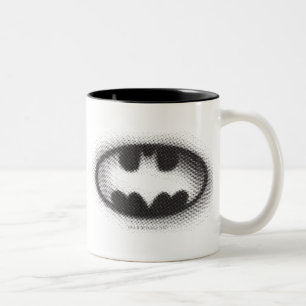 Batman Symbol Raster Logotyp Två-Tonad Mugg