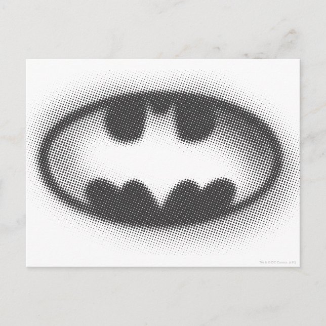 Batman Symbol | Raster Logotyp Vykort (Framsida)