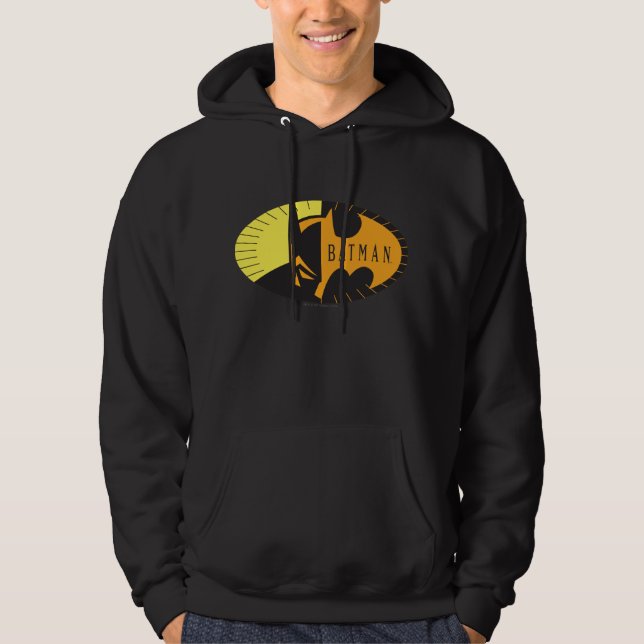 Batman Symbol | Silhouette-Logotyp Hoodie (Framsida)
