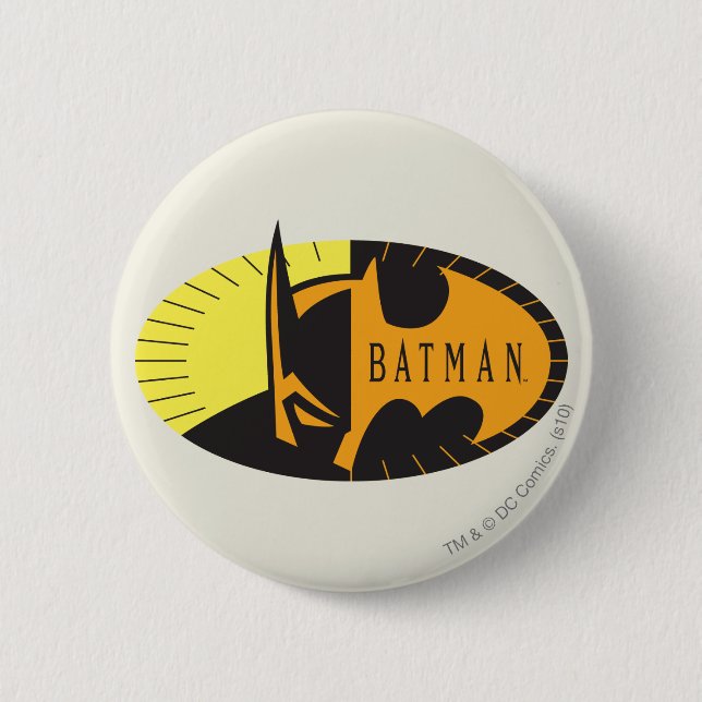 Batman Symbol | Silhouette-Logotyp Knapp (Framsida)