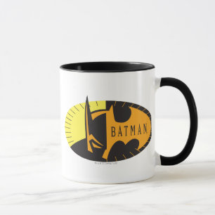 Batman Symbol Silhouette-Logotyp Mugg