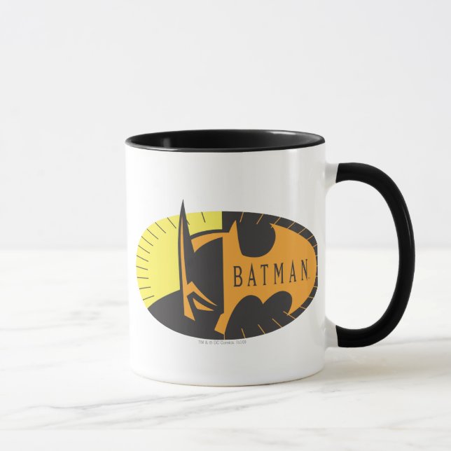 Batman Symbol | Silhouette-Logotyp Mugg (Höger)