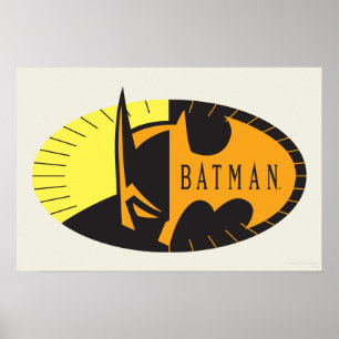 Batman Symbol Silhouette-Logotyp Poster