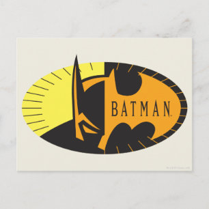 Batman Symbol   Silhouette-Logotyp Vykort