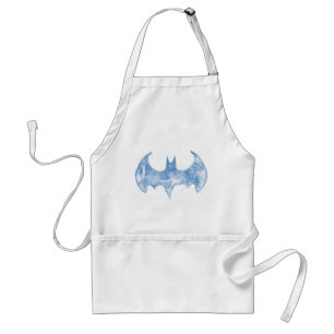 Batman Symbol Skischbook Light Blue Logotyp Förkläde