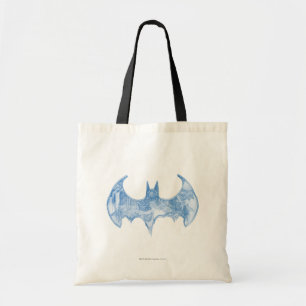 Batman Symbol   Skischbook Light Blue Logotyp Tygkasse
