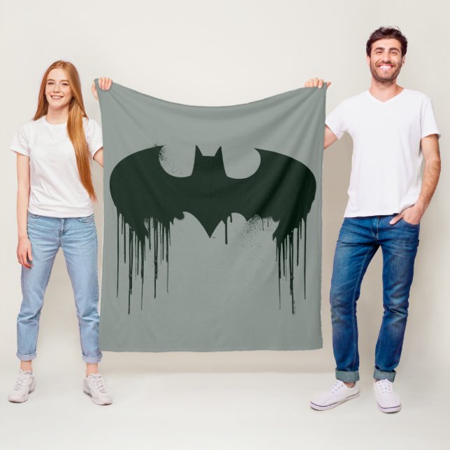 Batman Symbol | Spraycolor-Logotyp Fleecefilt (På plats)