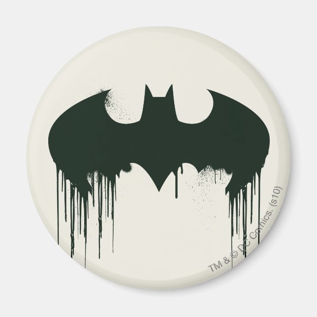 Batman Symbol | Spraycolor-Logotyp Magnet (Framsidan)