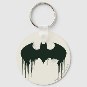 Batman Symbol Spraycolor-Logotyp Nyckelring