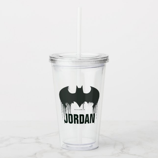 Batman Symbol | Spraycolor-Logotyp Take Away Mugg (Framsida)