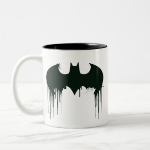 Batman Symbol Spraycolor-Logotyp Två-Tonad Mugg