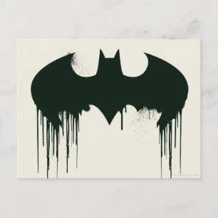 Batman Symbol   Spraycolor-Logotyp Vykort