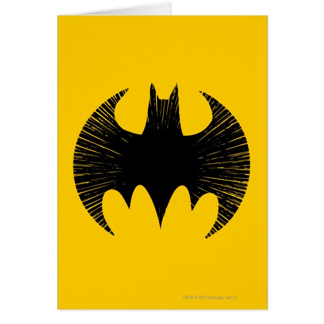 Batman Symbol | Strömma Logotyp Hälsningskort (Framsidan)