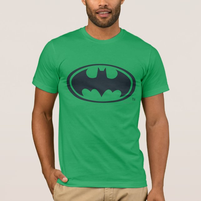Batman Symbol | Svartvit Logotyp T Shirt (Framsida)