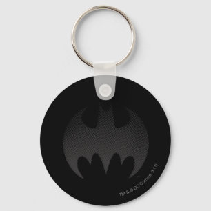 Batman Symbol Svartvit toning, Logotyp Nyckelring