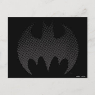 Batman Symbol Svartvit toning, Logotyp Vykort