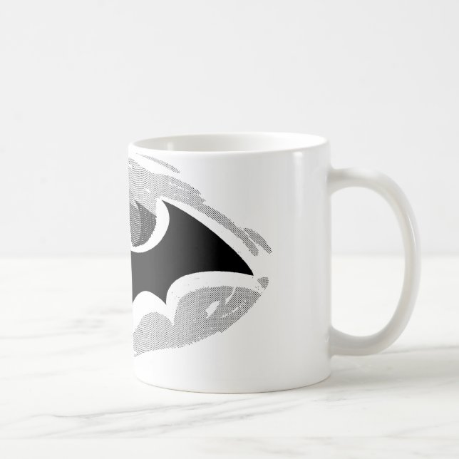Batman Symbol | Utnyttjad Logotyp Kaffemugg (Höger)