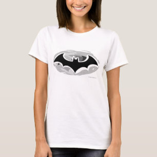 Batman Symbol   Utnyttjad Logotyp Tee Shirt